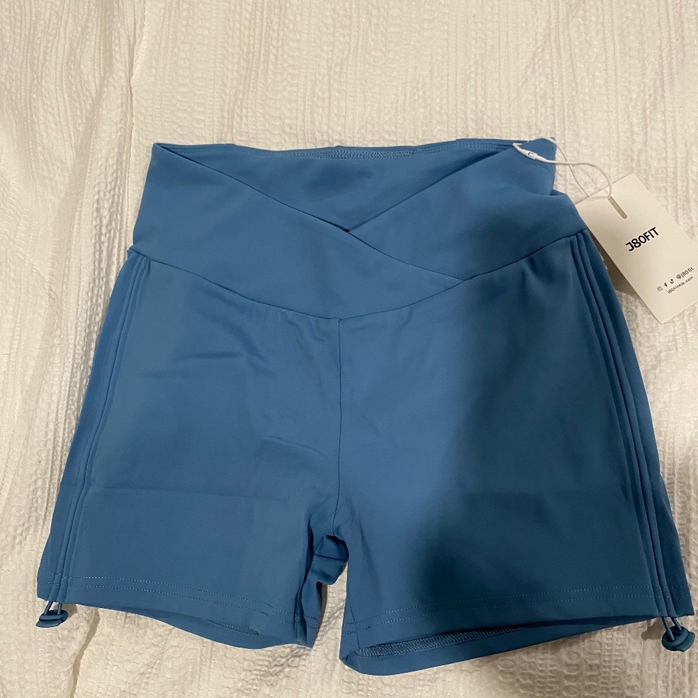J80 Fit Scrunch Shorts - Size L - Blue
